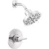 imageDelta Faucet Nicoli 14 Series SingleHandle Gold Shower Faucet Shower Trim Kit with 5Spray H2Okinetic Shower Head Champagne Bronze 142749CZ Shower Valve IncludedChrome