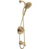 imageDelta Faucet Nicoli 14 Series SingleHandle Tub and Shower Trim Kit Brushed Nickel Shower Faucet with 6Spray Hand Held Shower Head Stainless 144749SSHS Shower Valve IncludedChampagne Bronze