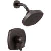 imageDelta Faucet Stryke 17 Series DualFunction Shower Faucet Shower Trim Kit SingleSpray H2Okinetic Shower Head Matte Black T17276BL Valve Not IncludedVenetian Bronze