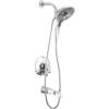 imageDelta Faucet Tetra 17 Series DualFunction Gold Tub and Shower Faucet Set with In2ition 2in1 Shower Head with Handheld Spray Lumicoat Champagne Bronze T17489CZPR Valve Not IncludedChrome