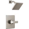 imageDelta Faucet Velum 14 Series SingleFunction Brushed Nickel Shower Faucet Set Valve Trim Kit Shower Handle Delta Shower Trim Kit Shower Set Stainless T14237SS Valve Not Included