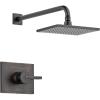 imageDelta Faucet Vero 14 Series SingleFunction Shower Trim Kit with SingleSpray TouchClean Rain Shower Head Champagne Bronze 20 GPM Water Flow T14253CZWE Valve Not IncludedVenetian Bronze