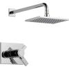 imageDelta Faucet Vero 17T Series DualFunction Shower Trim Kit with SingleSpray TouchClean Rain Shower Head Champagne Bronze T17T253CZ Valve Not IncludedChrome