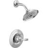 imageDelta Faucet Woodhurst 14 Series SingleHandle Shower Trim Kit Shower Faucet with SingleSpray TouchClean Shower Head Venetian Bronze T14232RB Valve Not IncludedChrome