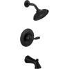 imageDelta Faucet Woodhurst 14 Series SingleHandle Tub and Shower Trim Kit Shower Faucet with SingleSpray TouchClean Shower Head Venetian Bronze T14432RB Valve Not IncludedMatte Black