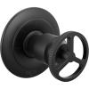 imageDelta Trinsic 6Setting Diverter Valve Trim Kit with Wheel Handle Polished Nickel Shower Handle Diverter Kit Polished Nickel T11958PN Valve Not IncludedMatte Black