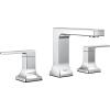 imageDelta Velum Matte Black Bathroom Faucet 3 Hole 8 Inch Widespread Bathroom Sink Faucet for Vanity Metal PushPop Drain Assembly Matte Black 3539LFBLMPUChrome