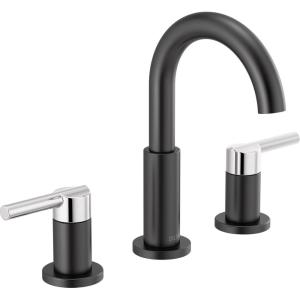 imageDelta 35749LFSS Nicoli Bathroom Faucet StainlessMatte Black  Chrome