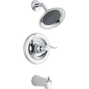 imageDelta BT14496OB Windemere Function Tub Trim Kit with SingleSpray Head Shower Faucet Without Rough Oil Rubbed BronzeChrome