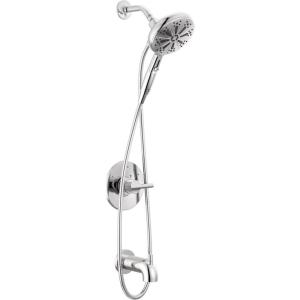 imageDelta Faucet Nicoli 14 Series SingleHandle Tub and Shower Trim Kit Brushed Nickel Shower Faucet with 6Spray Hand Held Shower Head Stainless 144749SSHS Shower Valve IncludedChrome