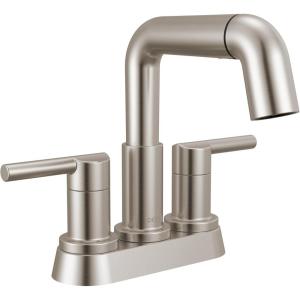 imageDelta Faucet Nicoli USpout 2Handle Bathroom Faucet Matte Black 3Hole Bathroom Sink Faucet Matte Black 25849LFBLStainless