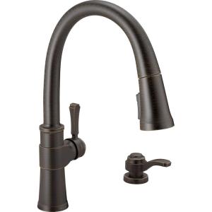 imageDelta Faucet Spargo Brushed Nickel Kitchen Faucet Kitchen Faucets with Pull Down Sprayer Kitchen Sink Faucet Faucet for Kitchen Sink Soap Dispenser SpotShield Stainless 19964ZSPSDDSTOil Rubbed Bronze