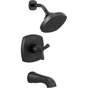 imageDelta Faucet T144766BL 14 Series Tub and Shower Tub ampamp Shower Matte BlackMatte Black