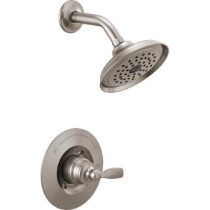 imageDelta Faucet Woodhurst 14 Series SingleHandle Shower Trim Kit Shower Faucet with SingleSpray TouchClean Shower Head Venetian Bronze T14232RB Valve Not IncludedStainless