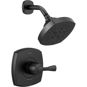 imageDelta T14276BL Stryke Shower Faucet Without Rough Matte BlackMatte Black