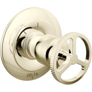 imageDelta Trinsic 6Setting Diverter Valve Trim Kit with Wheel Handle Polished Nickel Shower Handle Diverter Kit Polished Nickel T11958PN Valve Not IncludedBrilliance Polished Nickel