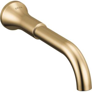 imageDelta Trinsic Wall Mount Bathroom Faucet 3 Hole Chrome Bathroom Sink Faucet for Wall Chrome T3554LFLHPWL Valve and Handles Not IncludedChampagne Bronze