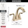 imageDelta Faucet Arvo Gold Bathroom Faucet Centerset Bathroom Faucet Gold Bathroom Sink Faucet Drain Assembly Included Champagne Bronze 25840LFCZChampagne Bronze