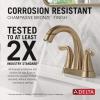 imageDelta Faucet Arvo Gold Bathroom Faucet Centerset Bathroom Faucet Gold Bathroom Sink Faucet Drain Assembly Included Champagne Bronze 25840LFCZChampagne Bronze