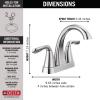imageDelta Faucet Arvo Gold Bathroom Faucet Centerset Bathroom Faucet Gold Bathroom Sink Faucet Drain Assembly Included Champagne Bronze 25840LFCZChrome