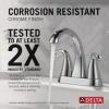 imageDelta Faucet Arvo Gold Bathroom Faucet Centerset Bathroom Faucet Gold Bathroom Sink Faucet Drain Assembly Included Champagne Bronze 25840LFCZChrome