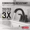 imageDelta Faucet Arvo Gold Bathroom Faucet Centerset Bathroom Faucet Gold Bathroom Sink Faucet Drain Assembly Included Champagne Bronze 25840LFCZMatte Black