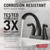 imageDelta Faucet Arvo Gold Bathroom Faucet Centerset Bathroom Faucet Gold Bathroom Sink Faucet Drain Assembly Included Champagne Bronze 25840LFCZMatte Black