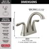 imageDelta Faucet Arvo Gold Bathroom Faucet Centerset Bathroom Faucet Gold Bathroom Sink Faucet Drain Assembly Included Champagne Bronze 25840LFCZSpotShield Brushed Nickel
