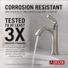 imageDelta Faucet Geist Matte Black Faucet Single Hole Faucet Black Black Faucets for Sink 1 Hole Sink Faucet Drain Assembly Included Matte Black 15864LFBLSpotShield