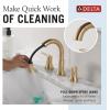 imageDelta Faucet Trinsic Pull Down Bathroom Faucet Bathroom Pull Out Faucet Gold Widespread Bathroom Faucet 3 Hole Pull Down Bathroom Sink Faucet with Magnetic Docking Champagne Bronze 3559CZPDDST
