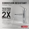 imageDelta Faucet Trinsic Single Hole Bathroom Faucet Gold Bathroom Faucet Single Handle Bathroom Faucet Metal Drain Assembly Champagne Bronze 559LFCZMPUChrome