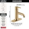 imageDelta Faucet Trinsic Single Hole Bathroom Faucet Gold Bathroom Faucet Single Handle Bathroom Faucet Metal Drain Assembly Champagne Bronze 559LFCZMPUChampagne Bronze
