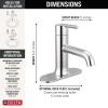 imageDelta Faucet Trinsic Single Hole Bathroom Faucet Gold Bathroom Faucet Single Handle Bathroom Faucet Metal Drain Assembly Champagne Bronze 559LFCZMPUChrome