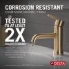 imageDelta Faucet Trinsic Single Hole Bathroom Faucet Gold Bathroom Faucet Single Handle Bathroom Faucet Metal Drain Assembly Champagne Bronze 559LFCZMPUChampagne Bronze