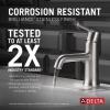imageDelta Faucet Trinsic Single Hole Bathroom Faucet Gold Bathroom Faucet Single Handle Bathroom Faucet Metal Drain Assembly Champagne Bronze 559LFCZMPUStainless