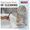imageDelta Faucet Trinsic Single Hole Bathroom Faucet Gold Bathroom Faucet Single Handle Bathroom Sink Faucet Diamond Seal Technology Drain Assembly Champagne Bronze 558HARCZDSTChampagne Bronze