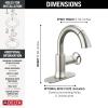 imageDelta Faucet Trinsic Single Hole Bathroom Faucet Gold Bathroom Faucet Single Handle Bathroom Sink Faucet Diamond Seal Technology Drain Assembly Champagne Bronze 558HARCZDSTStainless