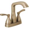 imageDelta Faucet Stryke Matte Black Bathroom Faucet Centerset Bathroom Faucet Diamond Seal Technology Metal Drain Assembly Matte Black 25776BLMPUDSTChampagne Bronze