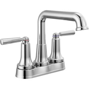 imageDelta 2536MPUDST Saylor 12 GPM Centerset Bathroom Faucet with PopUp Drain Assembly and Diamond Seal Valve Technology  Champagne BronzeChrome