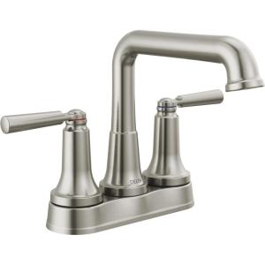 imageDelta 2536MPUDST Saylor 12 GPM Centerset Bathroom Faucet with PopUp Drain Assembly and Diamond Seal Valve Technology  Champagne BronzeStainless