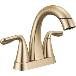 imageDelta Faucet Arvo Gold Bathroom Faucet Centerset Bathroom Faucet Gold Bathroom Sink Faucet Drain Assembly Included Champagne Bronze 25840LFCZChampagne Bronze
