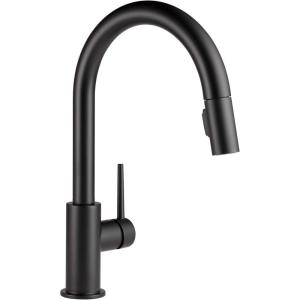 imageDelta Faucet Trinsic Gold Kitchen Faucet Kitchen Faucets with Pull Down Sprayer Kitchen Sink Faucet Gold Faucet for Kitchen Sink with Magnetic Docking Spray Head Champagne Bronze 9159CZLSDSTMatte Black