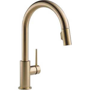 imageDelta Faucet Trinsic Gold Kitchen Faucet Kitchen Faucets with Pull Down Sprayer Kitchen Sink Faucet Gold Faucet for Kitchen Sink with Magnetic Docking Spray Head Champagne Bronze 9159CZLSDSTChampagne Bronze