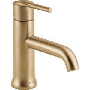 imageDelta Faucet Trinsic Single Hole Bathroom Faucet Gold Bathroom Faucet Single Handle Bathroom Faucet Metal Drain Assembly Champagne Bronze 559LFCZMPUChampagne Bronze
