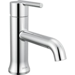 imageDelta Faucet Trinsic Single Hole Bathroom Faucet Gold Bathroom Faucet Single Handle Bathroom Faucet Metal Drain Assembly Champagne Bronze 559LFCZMPUChrome