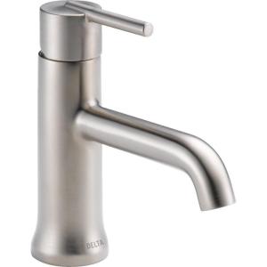 imageDelta Faucet Trinsic Single Hole Bathroom Faucet Gold Bathroom Faucet Single Handle Bathroom Faucet Metal Drain Assembly Champagne Bronze 559LFCZMPUStainless