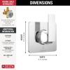 imageDelta Faucet Velum Brushed Nickel 6Setting Diverter Trim Kit Diverter Valve Kit Brushed Nickel Shower Diverter Stainless T11937SS Valve Not IncludedChrome