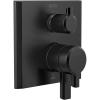 imageDELTA FAUCET T27999BL Pivotal Monitor 17 Series Valve Trim with 6Setting Integrated Diverter Matte BlackMatte Black