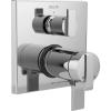 imageDELTA FAUCET T27T867 Chrome Ara Angular Modern TempAssure 17T Series Valve Trim with 3Setting Integrated Diverter