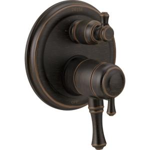 imageDELTA FAUCET T27897RB Venetian Bronze Cassidy Traditional Monitor 17 Series Valve Trim with 3Setting Integrated Diverter